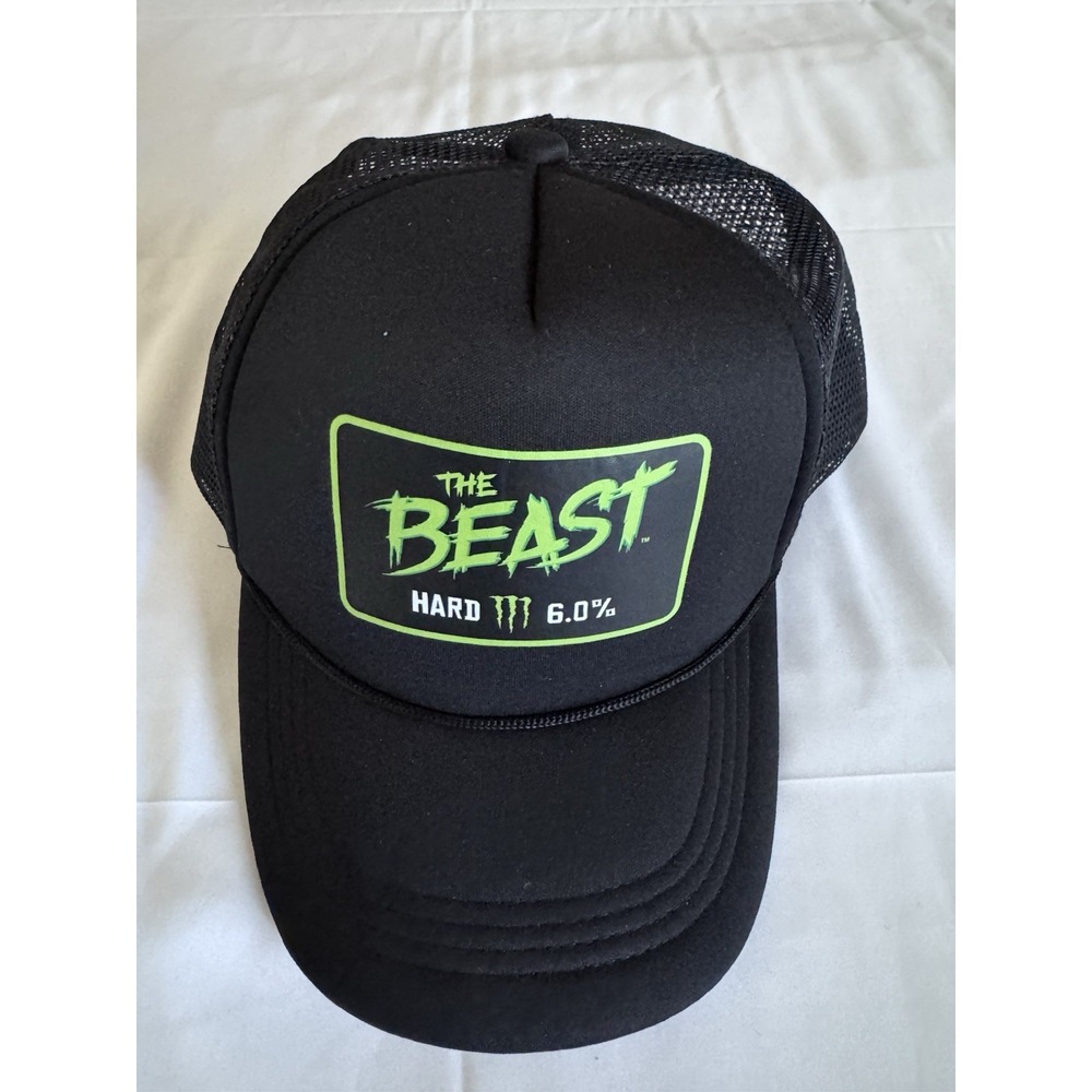 NEW! Monster The Beast Unleashed Foam Mesh Trucker Snapback Cap Hard ALCOHOL